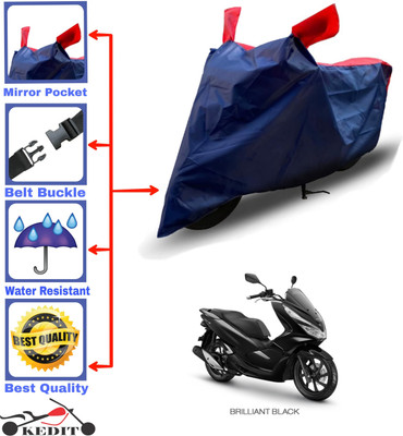 AASHTIK MART Two Wheeler Cover for Honda(PCX 125, Red, Blue)