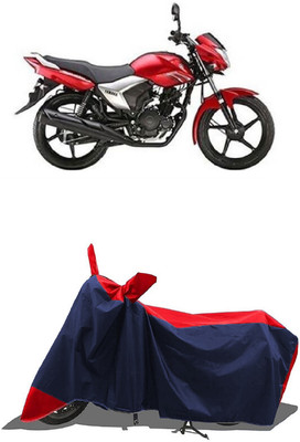 SUGASHRI Waterproof Two Wheeler Cover for Yamaha(Saluto BS6, Red, Blue)
