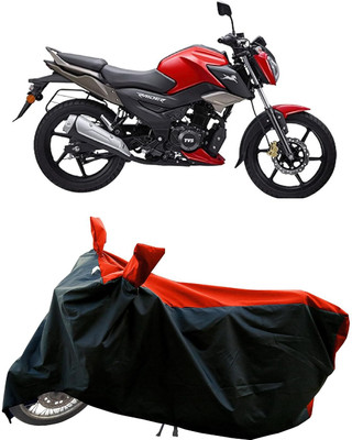 KEDIT Two Wheeler Cover for TVS(Raider, Red, Black)