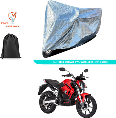 CODOKI Waterproof Two Wheeler Cover for Revolt(RV 400, Silver)