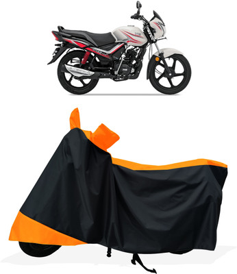 Tricway Two Wheeler Cover for TVS(Star City Plus BS6, Orange)