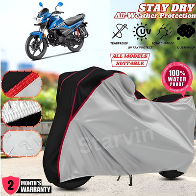 Starvin Waterproof Two Wheeler Cover for Honda(Livo, Silver)