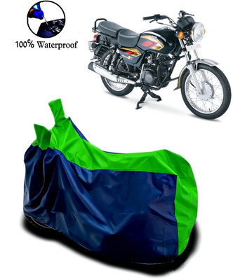 Autofly Waterproof Two Wheeler Cover for TVS(Max 4R, Blue, Green)