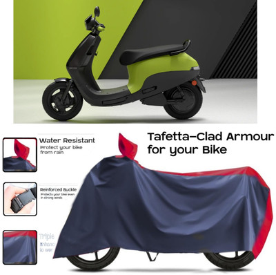 HWSXQAE Two Wheeler Cover for Ola(Electric Scooter, Red, Blue)