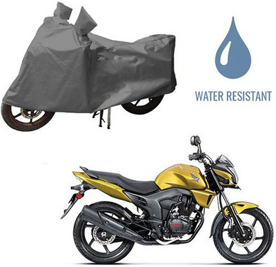 DeepShakshi AUTOMOTIVE Waterproof Two Wheeler Cover for Honda(CB Trigger, Grey)