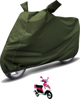 MOCKHE Waterproof Two Wheeler Cover for TVS(Pep Plus, Green)