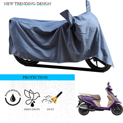 ANTHUB Waterproof Two Wheeler Cover for TVS(Scooty Zest, Grey)