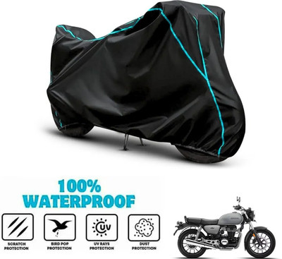 ANTHUB Waterproof Two Wheeler Cover for Honda(Hness CB350, Black)