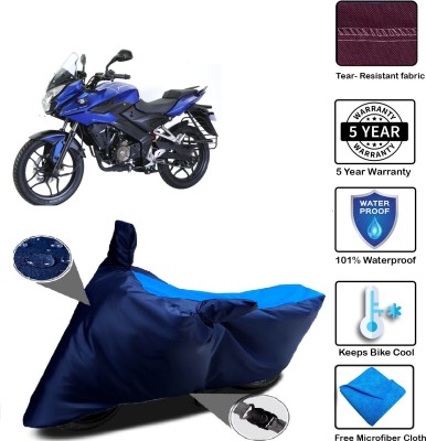 MISSION COLLECTION Waterproof Two Wheeler Cover for Bajaj(Pulsar AS 150, Blue)