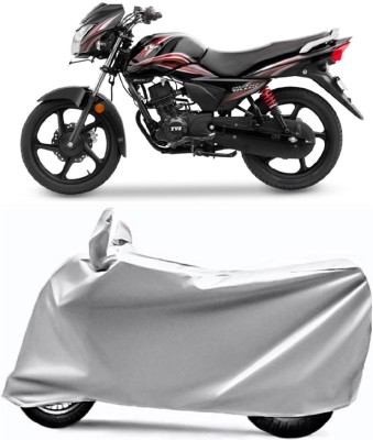 V VINTON Two Wheeler Cover for TVS(Victor New, Grey)