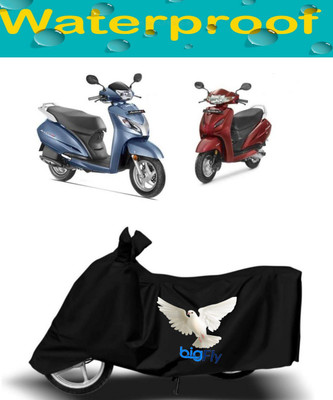 BigFly Waterproof Two Wheeler Cover for Honda(Activa 4G, Black)