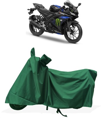 Tricway Two Wheeler Cover for Yamaha(YZF R15 V3 Moto GP Edition, Green)