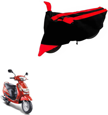 DeepShakshi AUTOMOTIVE Two Wheeler Cover for Mahindra(Duro, Black, Red)