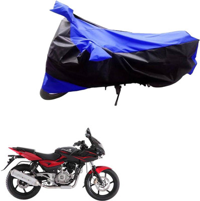 MMSSTAR Waterproof Two Wheeler Cover for Bajaj(Pulsar 220 DTS-i, Black, Blue)