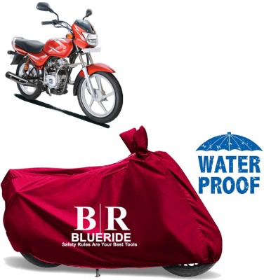 BLUERIDE Two Wheeler Cover for Bajaj(CT100, Maroon)