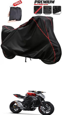 DeepShakshi AUTOMOTIVE Two Wheeler Cover for MV Agusta(Brutale, Black)