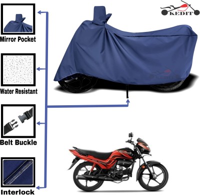 AASHTIK MART Two Wheeler Cover for Hero(Passion Plus, Blue)