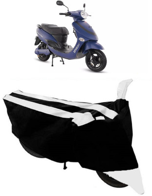 GANPRA Two Wheeler Cover for Hero(Electric Photon, Black, White)