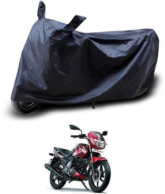 KEDIT Two Wheeler Cover for TVS(Flame SR125, Black)