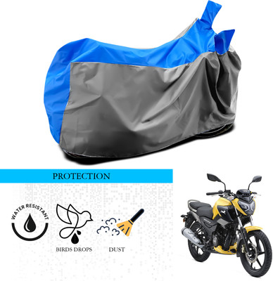 ANTHUB Waterproof Two Wheeler Cover for TVS(Raider, Grey, Blue)