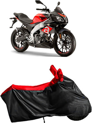 rakku Waterproof Two Wheeler Cover for Aprilia(Tuono 150, Black, Red)