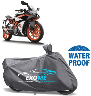 EXOME Waterproof Two Wheeler Cover for KTM(RC 390, Grey)