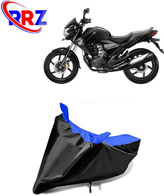 RRZ Waterproof Two Wheeler Cover for Honda(CBF150, Black, Blue)