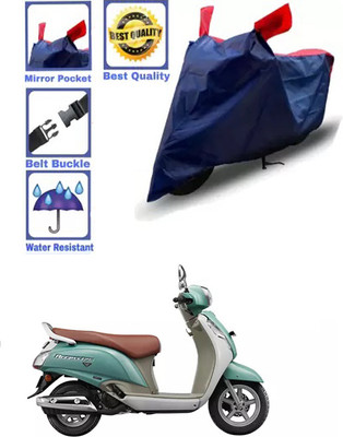 RONISH Waterproof Two Wheeler Cover for Suzuki(New Access 125, Blue, Red)