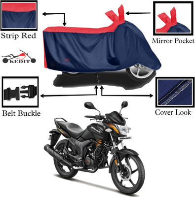 KEDIT Two Wheeler Cover for Hero(Hunk, Red, Blue)