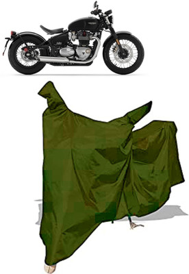 Amexride Two Wheeler Cover for Triumph(Bonneville Bobber, Maroon)