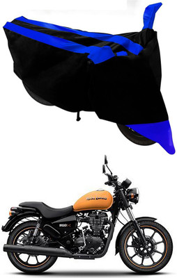Mdstar Waterproof Two Wheeler Cover for Royal Enfield(Thunderbird 350, Blue, Black)