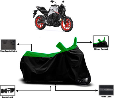Amexride Two Wheeler Cover for Yamaha(MT-03 BS6, Green)