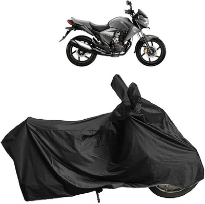 Mdstar Waterproof Two Wheeler Cover for Honda(Unicorn Dazzler, Black)
