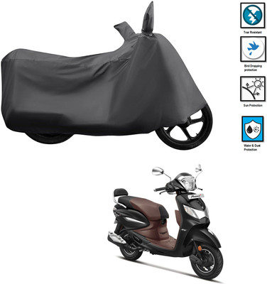 PAGORA Waterproof Two Wheeler Cover for Hero(Pleasure Plus, Grey)
