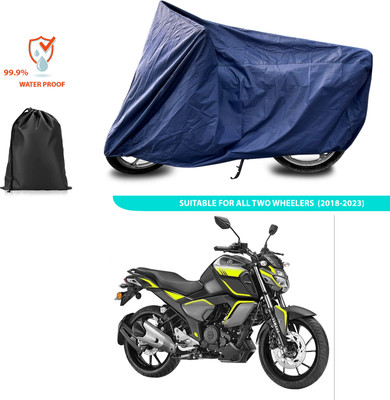 PAGORA Waterproof Two Wheeler Cover for Yamaha(FZ S V3, Blue)