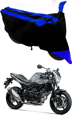 Mdstar Waterproof Two Wheeler Cover for Suzuki(SV650, Blue, Black)