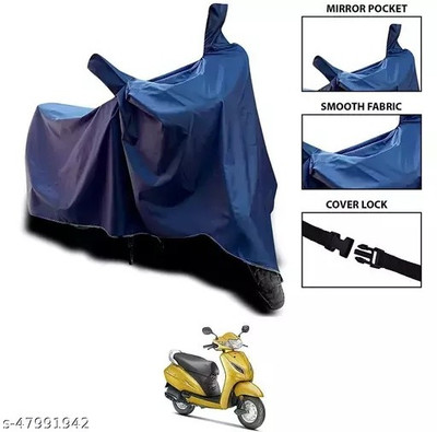 gurukul mart Waterproof Two Wheeler Cover for LML(Bobber 350, Blue)