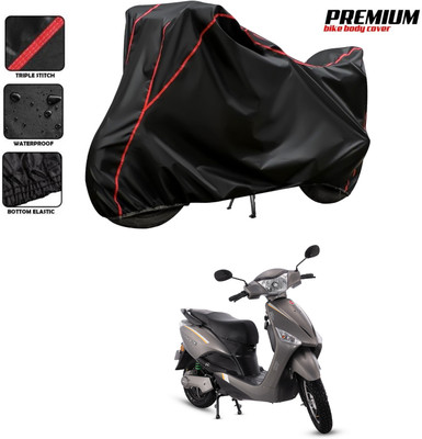 SThanaveX Two Wheeler Cover for Hero(Electric Optima BS6, Black)