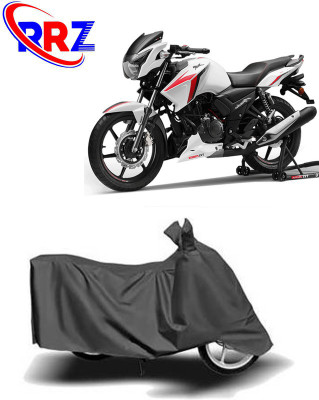 RRZ Waterproof Two Wheeler Cover for TVS(Apache RTR 160, Grey)