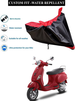 GOSHIV-car and bike accessories Waterproof Two Wheeler Cover for Vespa(VXL 125 BS6, Red)