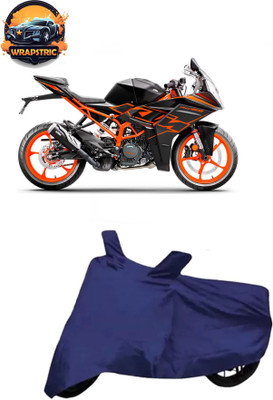 WRAPSTRIC Waterproof Two Wheeler Cover for KTM(RC 125 BS6, Blue)
