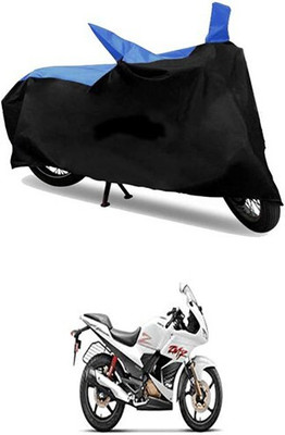 Mdstar Waterproof Two Wheeler Cover for Hero(Karizma ZMR, Blue, Black)