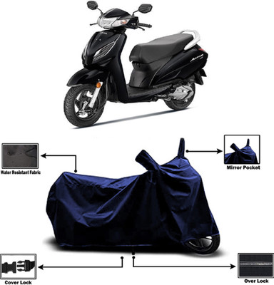 Amexride Two Wheeler Cover for Honda(Activa 6G, Blue)
