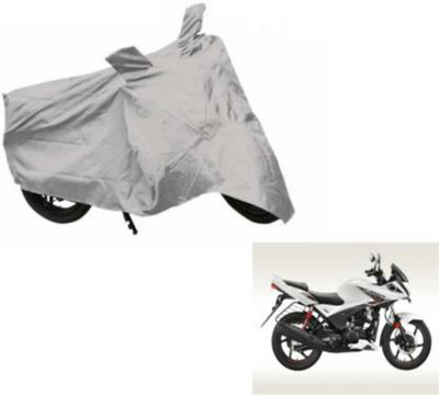 HMS Two Wheeler Cover for Hero(Ignitor, Silver)
