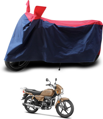 GOSHIV-car and bike accessories Waterproof Two Wheeler Cover for Hero(Splendor Plus, Red, Black)