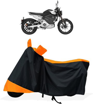 Tricway Two Wheeler Cover for Revolt(RV Cafe Racer BS6, Orange)
