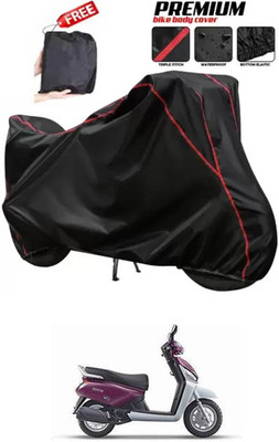 DeepShakshi AUTOMOTIVE Two Wheeler Cover for Mahindra(Gusto, Black)