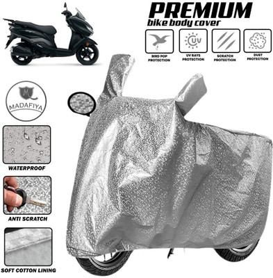 MADAFIYA Two Wheeler Cover for Suzuki(Burgman Street, Silver)