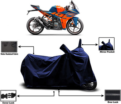 Amexride Two Wheeler Cover for KTM(RC 390 BS6, Blue)