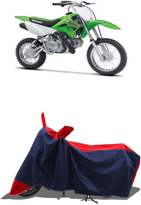 SUGASHRI Waterproof Two Wheeler Cover for Kawasaki(KLX 110, Red, Blue)